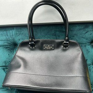 Kate Spade Black Leather Satchel Bag